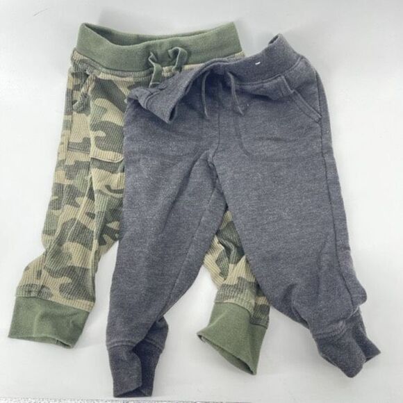 Garanimals Baby Jogger Pants Kids 2 Piece Camouflage Green Gray Size 2T - Picture 8 of 8